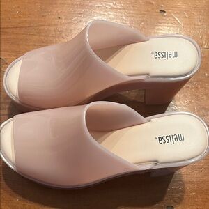 Melissa Women's Soft Pink Mules  Never worn